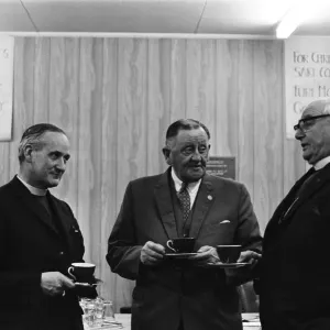 Bob Lord, Burnley Football Club Chairman, with the Bishop of Blackburn Bob Lord, Burnley Football Club Chairman, with the Bishop of Blackburn