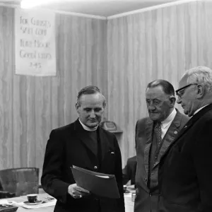 Bob Lord, Burnley Football Club Chairman, with the Bishop of Blackburn Bob Lord, Burnley Football Club Chairman, with the Bishop of Blackburn
