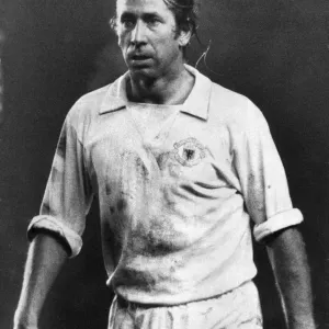 Bobby Charlton, in the away strip for Manchester United Bobby Charlton, in the away strip for Manchester United