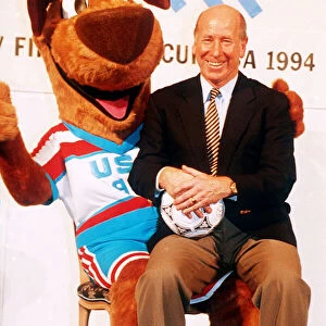 Bobby Charlton former England Football player, photocall to launch the 1994 World Cup