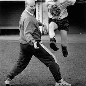 Bobby Charlton Print: A Football School Event at Prenton Park Bobby Charlton Print: A Football School Event at Prenton Park