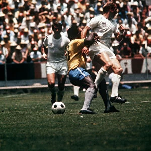 Bobby Charlton and Pele England v Brazil