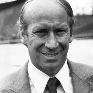 Bobby Charlton Print - 1973 Managerial Portrait Bobby Charlton Print - 1973 Managerial Portrait