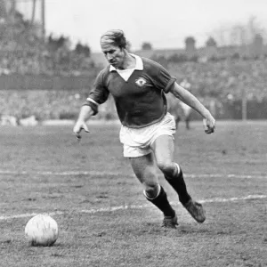 Bobby Charlton, playing for Manchester United in what would be his last season for Bobby Charlton, playing for Manchester United in what would be his last season for
