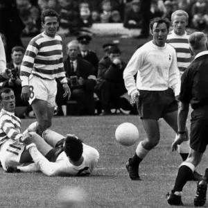Bobby Lennox & Dave MacKay Tackle Print August 1967