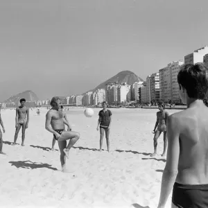 Bobby Moore, pictured on holiday, Copacabana Beach, Rio de Janeiro, Brazil Bobby Moore, pictured on holiday, Copacabana Beach, Rio de Janeiro, Brazil
