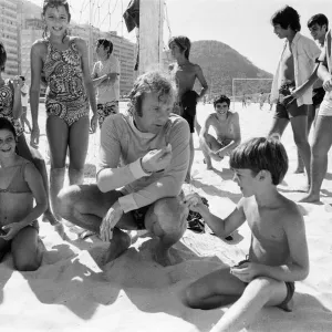 Bobby Moore, pictured on holiday, Copacabana Beach, Rio de Janeiro, Brazil Bobby Moore, pictured on holiday, Copacabana Beach, Rio de Janeiro, Brazil