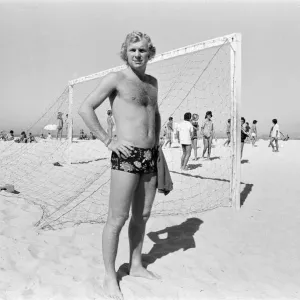 Bobby Moore, pictured on holiday, Copacabana Beach, Rio de Janeiro, Brazil Bobby Moore, pictured on holiday, Copacabana Beach, Rio de Janeiro, Brazil