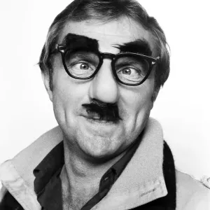 Bobby Moore wearing Colonel Blimp mask photographed in the Daily Mirror studio Bobby Moore wearing Colonel Blimp mask photographed in the Daily Mirror studio