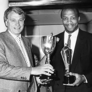 Print of Bobby Robson and Cyrille Regis at the Albany Hotel Print of Bobby Robson and Cyrille Regis at the Albany Hotel