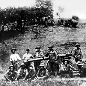 The Boer War - A 12-pounder gun crew who fought at the Relief of Ladysmith, South Africa The Boer War - A 12-pounder gun crew who fought at the Relief of Ladysmith, South Africa