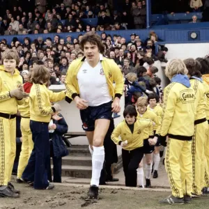 Bolton Wanderers captain Sam Allardyce leads his team out on to the pitch ahead of a Bolton Wanderers captain Sam Allardyce leads his team out on to the pitch ahead of a