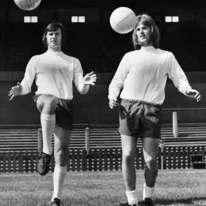 Bolton Wanderers team training session at Burnden Park. Paul Jones (left Bolton Wanderers team training session at Burnden Park. Paul Jones (left