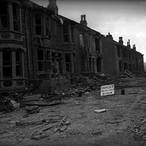 Bomb Damage in Bristol after air raid during WW2 5th January 1941 A Bristol