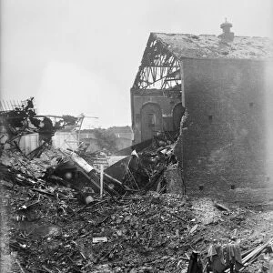 Bomb damage to central Hull following a heavy Luftwaffe raid on Hull