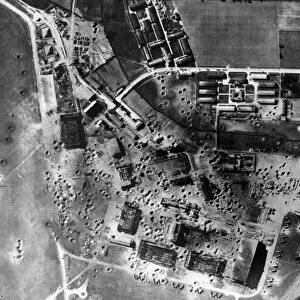 Bomb damage to the Focke Wulf plant in Marienburg. October 1943