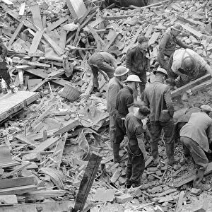 Bomb Damage at Pennyfields, Poplar, London, Circa 1940