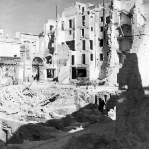 Bomb Damaged Buildings in Malta, 30th April 1942 Print Bomb Damaged Buildings in Malta, 30th April 1942 Print