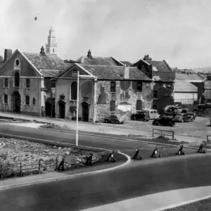 Bombsites in Bristol, Penn Street, cleared following the war 1957 Bombsites in Bristol, Penn Street, cleared following the war 1957