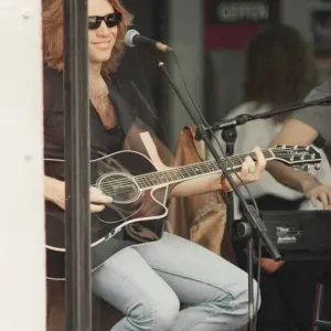 Bon Jovi, appearing at Tower Records, Argyle Street, Glasgow, Scotland