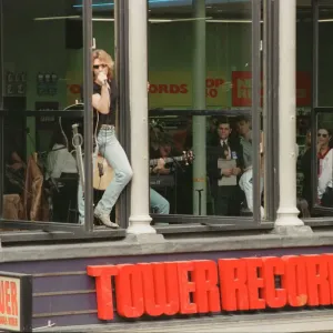Bon Jovi, appearing at Tower Records, Argyle Street, Glasgow, Scotland