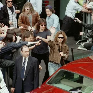 Bon Jovi, appearing at Tower Records, Argyle Street, Glasgow, Scotland