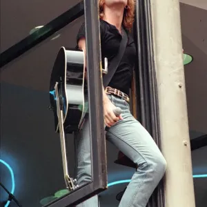 Bon Jovi Print: Acoustic Performance at Tower Records, Glasgow