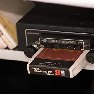 Bond car 875cc 8 track cartridge tape deck. April 1998