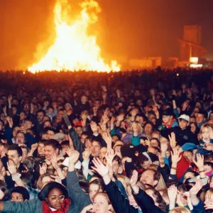 Bonfire Night Party Print at Heaton Park, Manchester, 1995