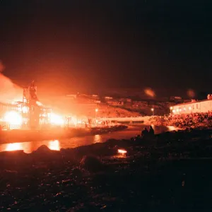 Bonfire Night, Skinningrove, North Yorkshire, England, Wednesday 5th November 1997 Bonfire Night, Skinningrove, North Yorkshire, England, Wednesday 5th November 1997