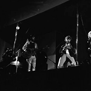 The Bonzo Dog Band performing at The Isle of Wight Pop Festival. 30th August 1969