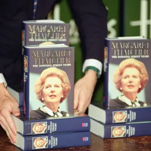 Book signing of Margaret Thatchers memoir The Downing Street years