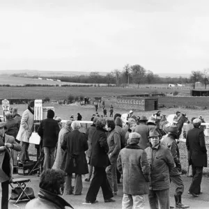 Bookmakers and race-goers at Sedgefield Racecourse 25th January 1978 Bookmakers and race-goers at Sedgefield Racecourse 25th January 1978