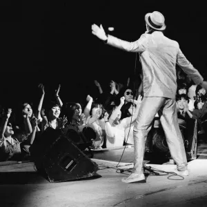 The Boomtown Rats performing on stage in Tokyo, Japan. May 1980