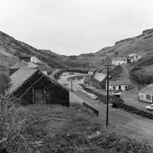 Boscastle, Cornwall. 13th April 1961 Boscastle, Cornwall. 13th April 1961