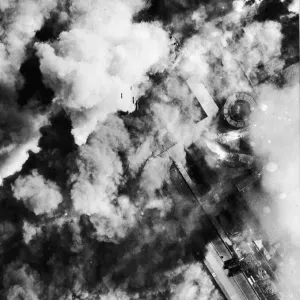 BOSTONS ATTACK ST ELWORKS AT DEMAIN, FRANCE. These planes which fly close BOSTONS ATTACK ST ELWORKS AT DEMAIN, FRANCE. These planes which fly close