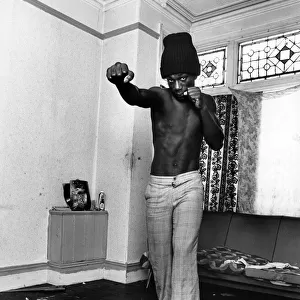 Boxer Glen McEwan at home in Handsworth, Birmingham. Things are looking up for Glen