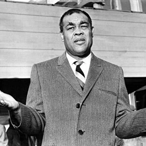 Boxer Joe Louis 1966 Former heavyweight champion of the world held up his hands