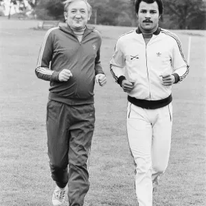 Boxer John Conteh and Ronald Fraser Training Print, 20th September 1977
