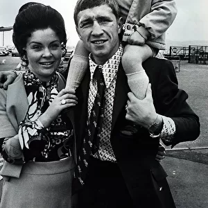 Boxer Ken Buchanan with his wife and son