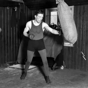 Boxer Ted Kid'Lewis in training Nov 1920