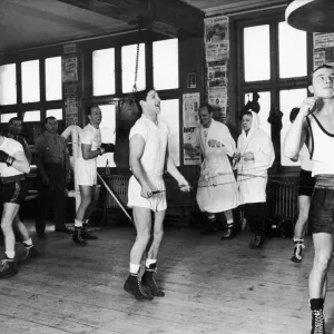 Boxers training for their 1963 campaigns in the Thomas A Boxers training for their 1963 campaigns in the Thomas A