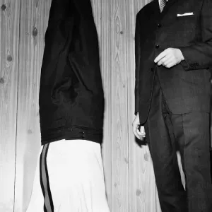 Boxing Boxer Jim Watt standing on his head
