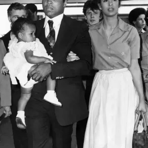 Boxing King Muhammad Ali arrives in Britain - and finds his famous shuffle too slow to