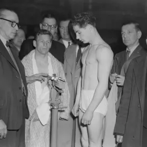 Boxing Weigh-in Print, 1951 Boxing Weigh-in Print, 1951
