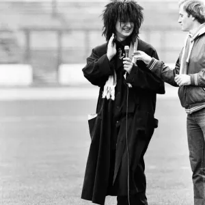 Print of Boy George at Chelsea vs Watford match, 1984