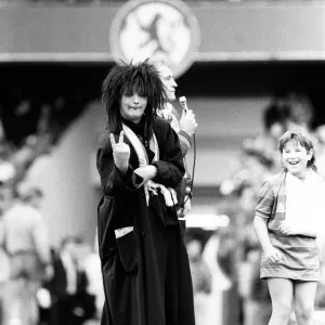 Boy George attends the Division One Chelsea 2 - 3 Watford match held at Stamford Bridge