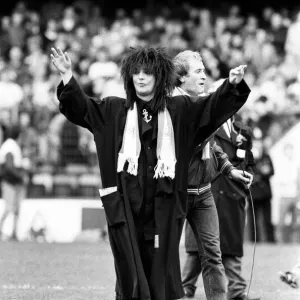 Boy George attends the Division One Chelsea 2 - 3 Watford match held at Stamford Bridge