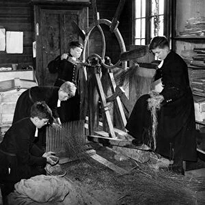 Boys of Christs Hospital School, Horsham, have practical interest lessons in farming