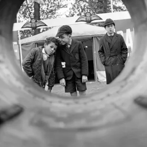 Three Boys (unidentified) enjoy the RAF Display at Caversham Bridge, near Reading Three Boys (unidentified) enjoy the RAF Display at Caversham Bridge, near Reading